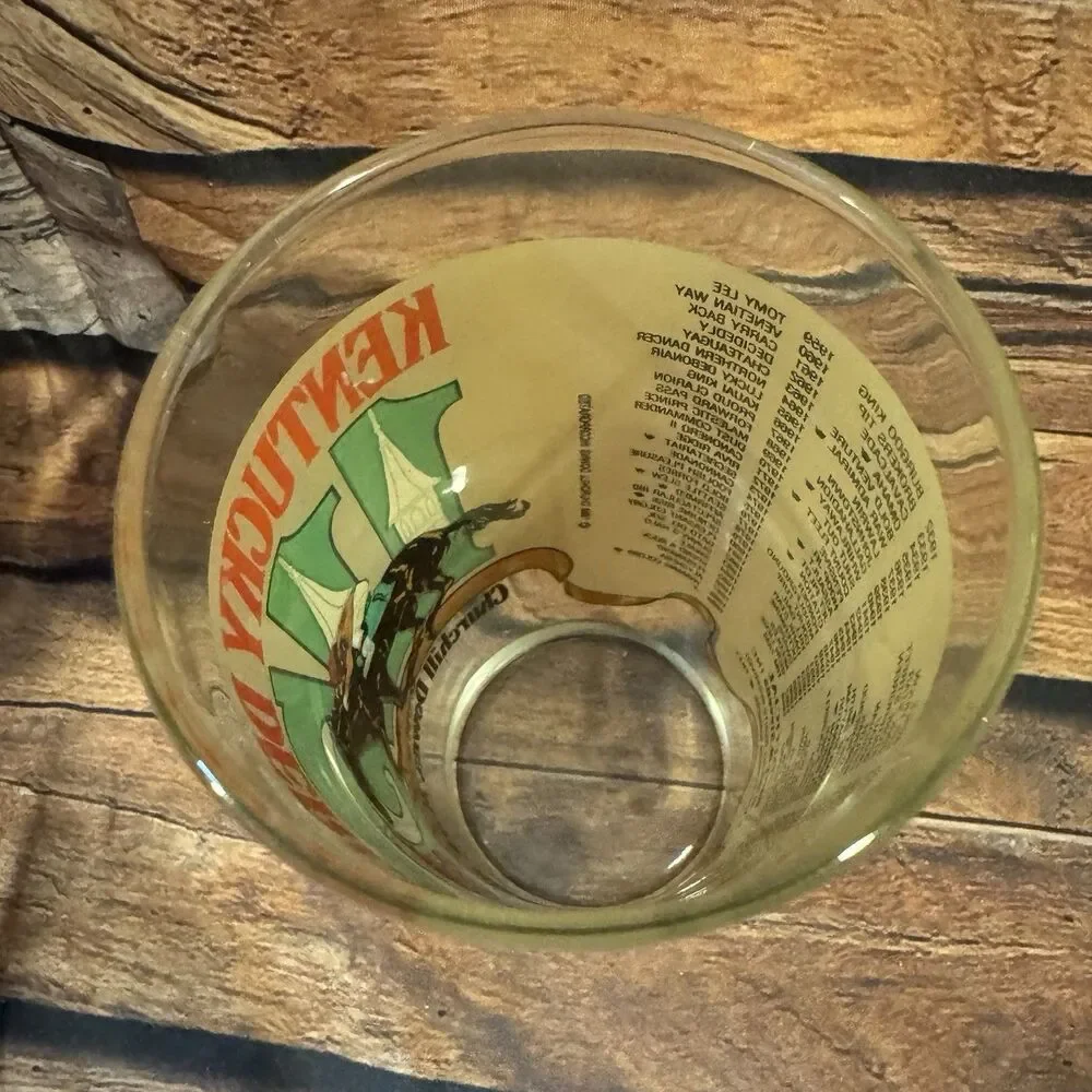 1989 Kentucky Derby Souvenir Churchill Downs Mint Julep Glass 115th Running